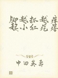 脚越抓越痒然后起小红疙瘩