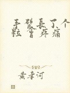 手臂长了个硬肉粒 会疼痛