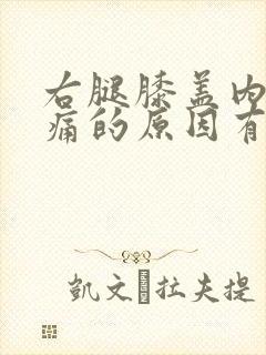 右腿膝盖内侧疼痛的原因有三种