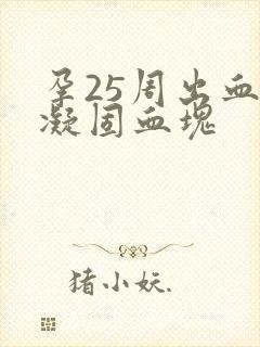 孕25周出血有凝固血块