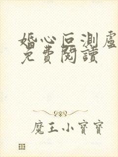 婚心叵测卢丹妮免费阅读