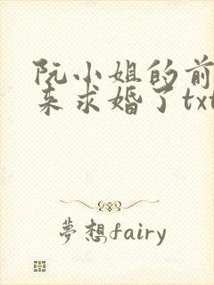 阮小姐的前夫又来求婚了txt下载封面