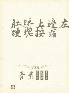 肚脐上边左边有硬块按痛