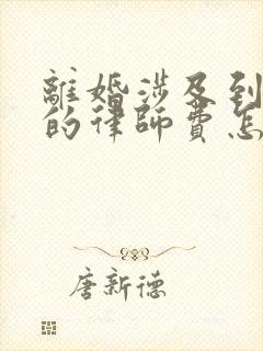 离婚涉及到财产的律师费怎么收取封面