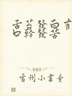 舌苔发白有锯齿口干发苦