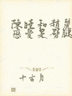 陈晓和赵丽颖谈恋爱是劈腿了吗