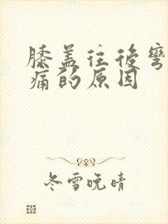 膝盖往后弯曲疼痛的原因封面