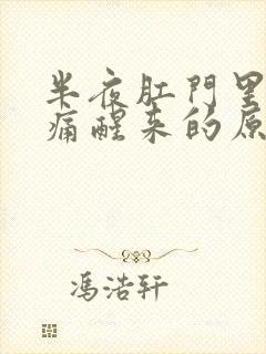 半夜肛门里面坠痛醒来的原因