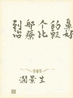 到哪个的鼻窦炎治疗比较好