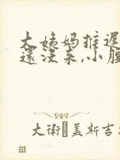 大姨妈推迟两天还没来,小腹有隐隐疼