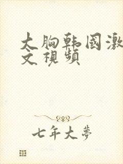 大胸韩国激情中文视频