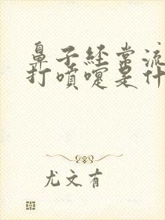 鼻子经常流鼻涕打喷嚏是什么原因