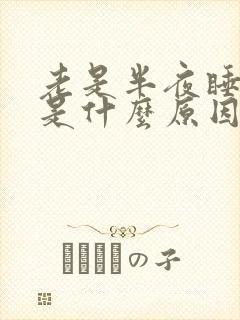 老是半夜睡不着是什么原因封面