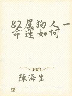 82属狗人一生命运如何