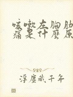 咳嗽左胸肋骨疼痛是什么原因封面