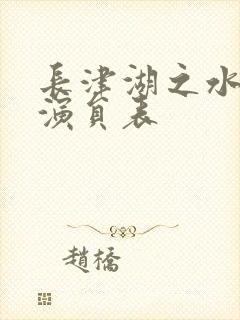 长津湖之水门桥演员表