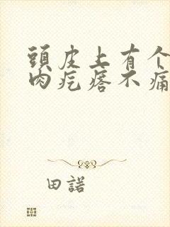 头皮上有个红色肉疙瘩不痛不痒