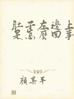 肚子左边上面疼是怎么回事封面