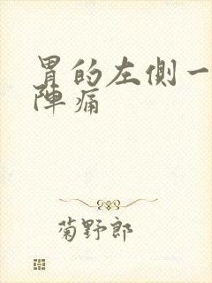 胃的左侧一阵一阵痛封面