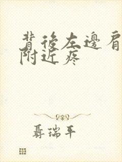 背后左边肩胛骨附近疼