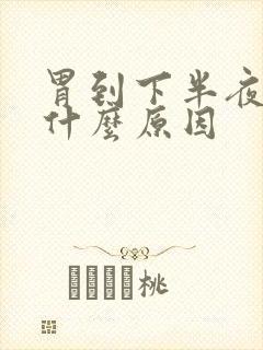 胃到下半夜疼是什么原因