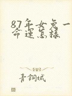 87年女兔一生命运怎样