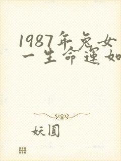 1987年兔女一生命运如何封面