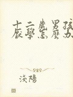 十二岁男孩叛逆厌学怎么办封面