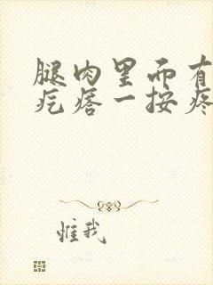 腿肉里面有个硬疙瘩一按疼痛