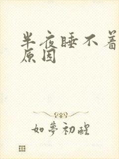 半夜睡不着什么原因