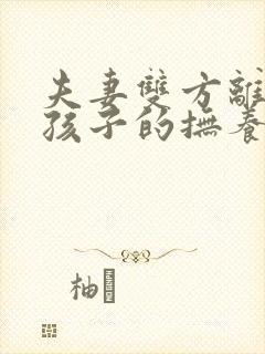 夫妻双方离婚,孩子的抚养权归谁