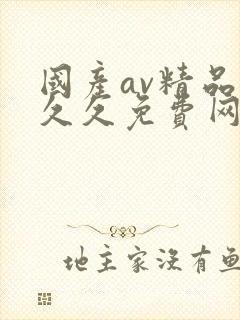 国产av精品久久久免费网站