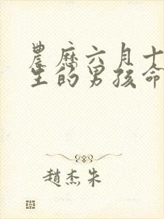 农历六月十八出生的男孩命运