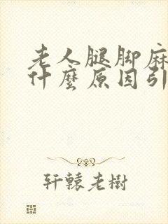 老人腿脚麻木是什么原因引起的