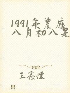 1991年农历八月初八是什么命