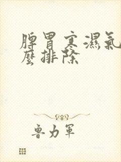 脾胃寒湿气重怎么排除