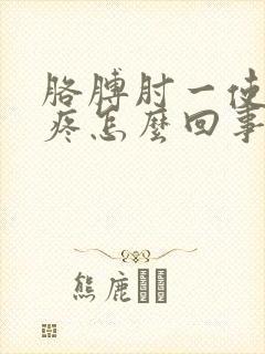 胳膊肘一使劲就疼怎么回事封面