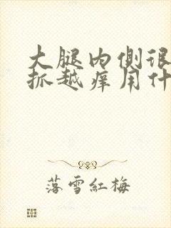 大腿内侧很痒越抓越痒用什么药封面