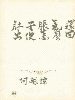 肚子胀气还排不出便怎么回事封面