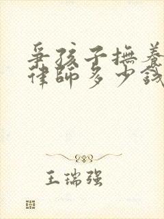 争孩子抚养权请律师多少钱