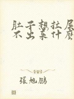 肚子想拉屎又拉不出来什么原因封面