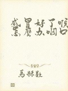 感冒好了喉咙痛怎么办咽口水都痛封面