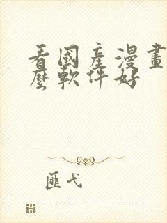 看国产漫画用什么软件好