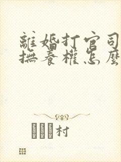 离婚打官司孩子抚养权怎么判