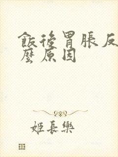 饭后胃胀反酸什么原因