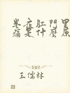 半夜肛门里面坠痛是什么原因