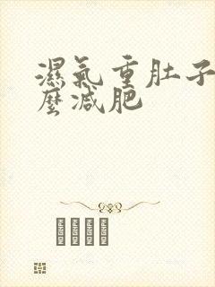 湿气重肚子大怎么减肥