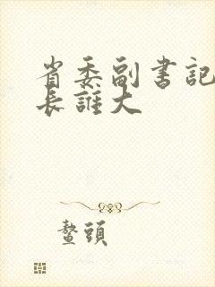 省委副书记和省长谁大