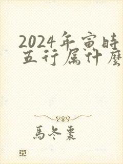 2024年寅时五行属什么属性