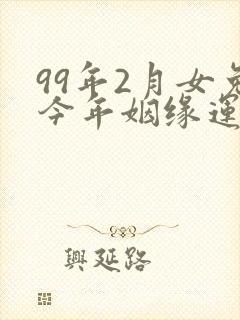 99年2月女兔今年姻缘运势封面